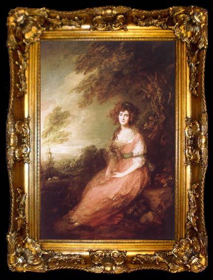 framed  Thomas Gainsborough Mrs.Richard Brinsley Sheridan, ta009-2